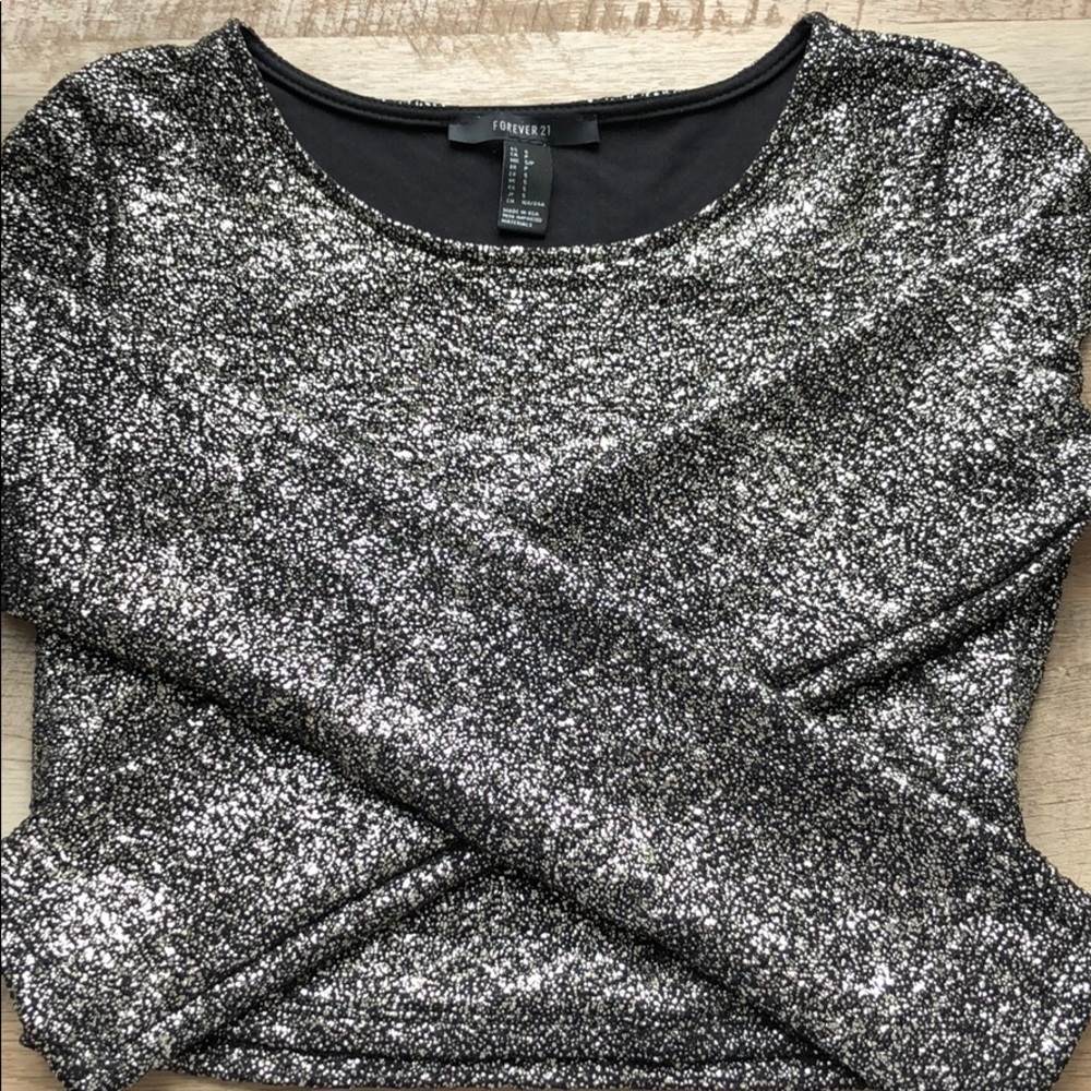 Metallic Crop Top
